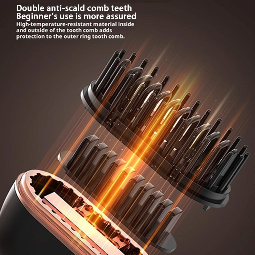 Wireless Rechargeable Hair Straightener Brush Portable Mini Electric Heating Comb Anti-Scald Multifunctional Hair Care Tool